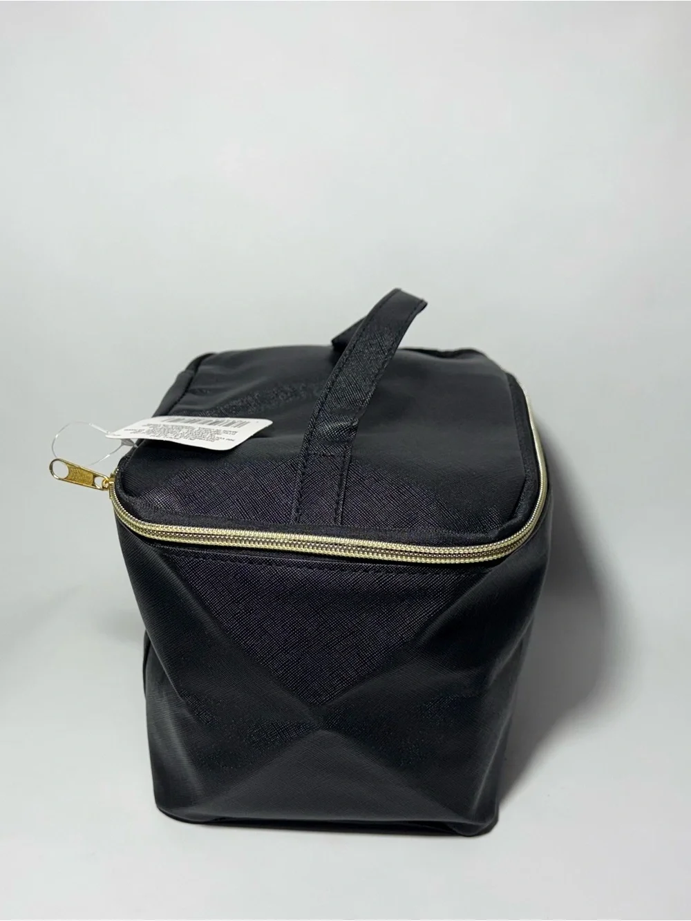 Sassy + Chic Large Black Makeup Bag Travel Toiletry Organizer Case NWT 8x6x5 in